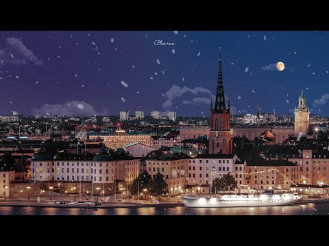 Snowy city ambience ❄ Design making tutorial