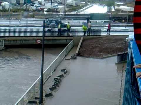 Puente de  San Vicente   del Raspeig INUNDADO 2ª PARTE