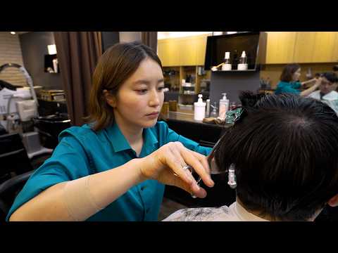 ASMR💈I’m relaxed by barber Okada’s ultimate full course｜haircut · scalpCleansing · massage · shaving