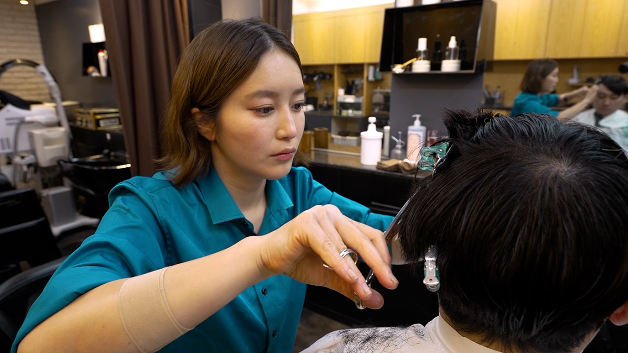 ASMR💈I’m relaxed by barber Okada’s ultimate full course｜haircut · scalpCleansing · massage · shaving