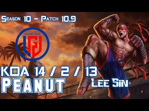 LGD Peanut LEE SIN vs KAYN Jungle - Patch 10.9 KR Ranked