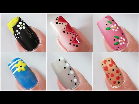 Easy Nail Art designs For Beginners Diseños de uñas Cortas Trending Nail Art designs 2024 #nailart