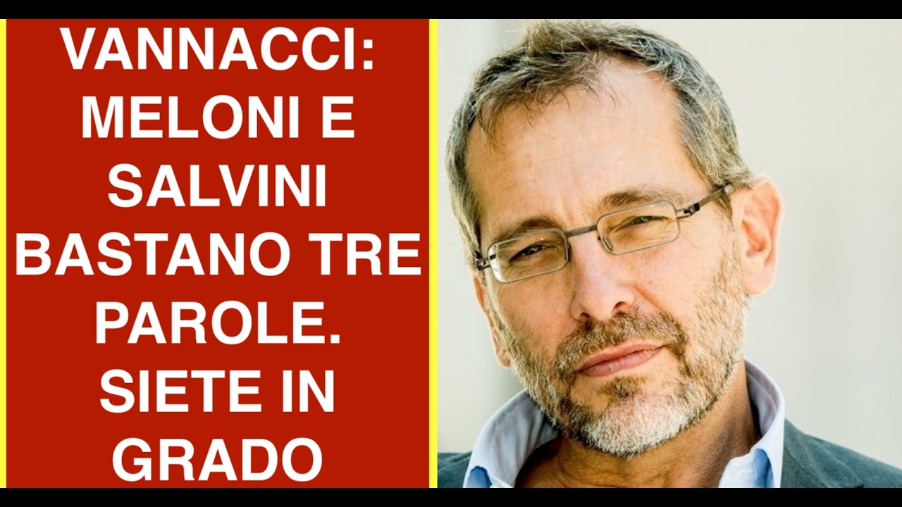FORMIGLI SU VANNACCI: MELONI E SALVINI BASTANO TRE PAROLE. SIETE IN GRADO DIRLE?