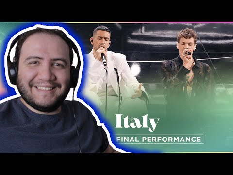 Mahmood & BLANCO - Brividi - Italy 🇮🇹 - National Final Performance - Eurovision 2022 - PAUL REACTS