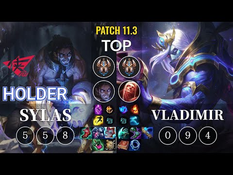 RW Holder Sylas vs Vladimir Top - KR Patch 11.3