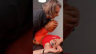 Intensive Chiropractic Correction and Deep Stretching for Oksana