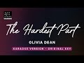 The Hardest Part - Olivia Dean (Original Key Karaoke) - Piano Instrumental Cover with Lyrics