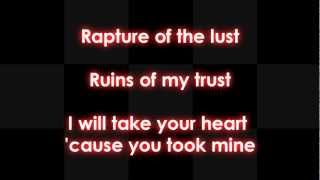 For My Pain... - Rapture Of Lust [Lyrics On Screen]
