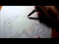 How to draw Rin and Len #1 Direct Ink (Speedraw ...