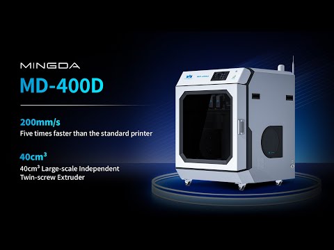 MINGDA MD-400D: Large-Format IDEX Printing for Professionals