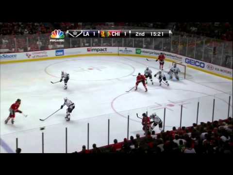 Anze Kopitar goal 1-1 Mar 25 2013 LA Kings vs Chicago Blackhawks NHL Hockey