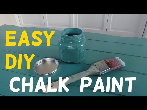 Make Your Own Chalk Paint! (Cheap & Easy Recipe) Video