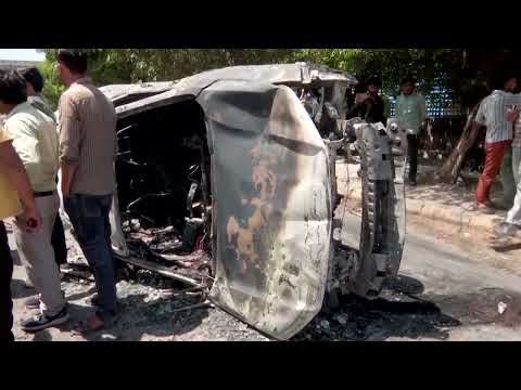 Protests turn violent in India's industrial hub