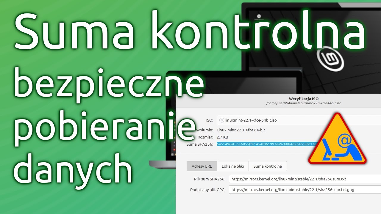 Checksum, i.e. safe data download