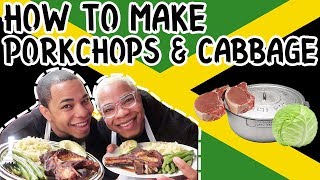 How To Make PorkChops & Cabbage | In Di Kitchen w/ BaddieTwinz