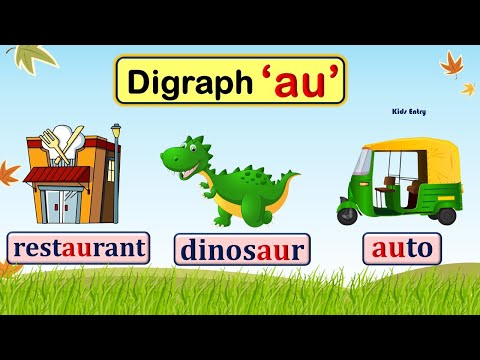 AU Digraph |  AU Sound Words | au words | Phonic au | Read and Learn Digraph au - Kids Entry