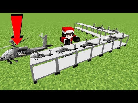 HELİKOPTER FABRİKASI YAPIYORUZ! - Minecraft