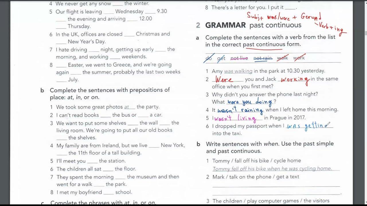 English file Pre Intermediate Workbook 2B