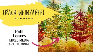 Fall Leaves (Beginner Acyclic Painting Tutorial Art Journal)