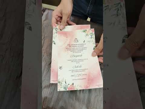 KL2137 Plantable Seed Paper Wedding Card