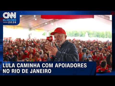 Lula caminha com apoiadores em atos em Copacabana (RJ) | CNN AGORA