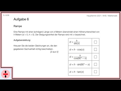 Mathematik Matura Haupttermin 2020/21 Aufgabe 6 | Matree