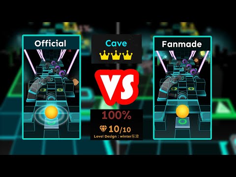 Cave - Fanmade vs Official | Rolling Sky