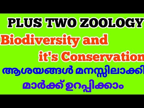 Biodiversity and its conservation | plustwo zoology | biodiversity in Malayalam | 12 ncert biology |