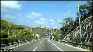 preview picture of video '335 - Spain. Autopista de Pau Casals C-32 - Vallcarca - Casteldefels [HD]'