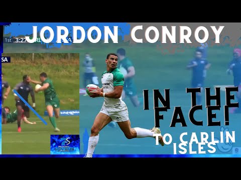 JORDAN CONROY fends CARLIN ISLES to the FACE | TOP RUGBY 7s SPEED COLLIDE | Rugby 7s Highlights