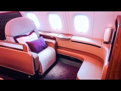 Qatar Airways First Class  - Paris to Doha - Airbus A380 (QR40) Video