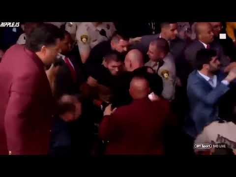 CONOR MCGREGOR VS KHABIB NURMAGOMEDOV *AFTER FIGHT BRAWL* CRAZY SCENES *UFC 229*