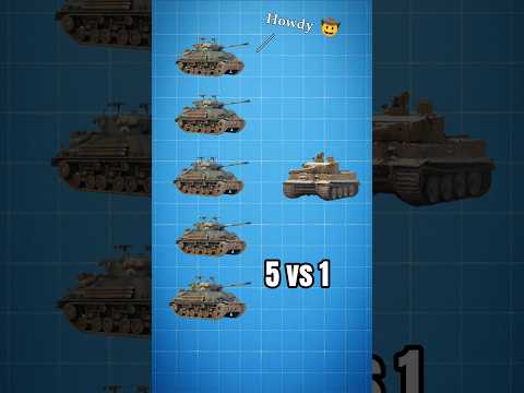 Why Did It Take 5 Sherman Tanks to Kill 1 Tiger Tank?  #shorts #battletanks