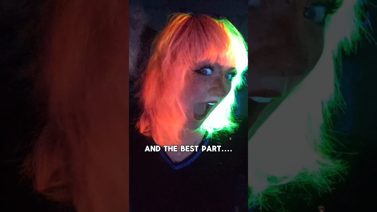 UV GLOW IN THE DARK HAIR DYE AGAIN?!?! THANK YOU IROIRO COLOURS! #hairdye #haircolor #splithair