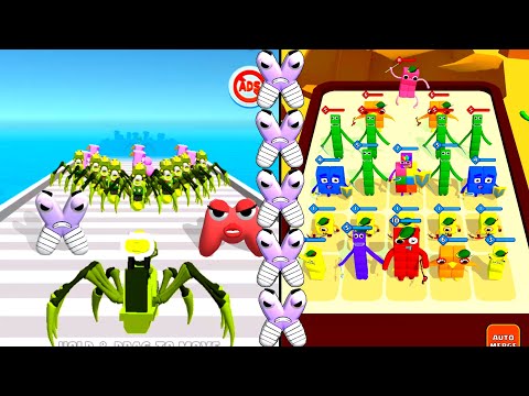 Spider Train 3D Run Master Vs Merge Cube Number Color Block, Alphabet Lore abcdefghijklmnopqrstuvwxy