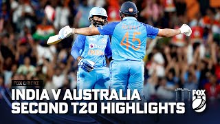 India vs Australia Game Two T20 - Match Highlights | 23/09/22 | Fox Cricket