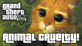 GTA V: ANIMAL CRUELTY! (GTA 5 Next Gen Funny Moments)