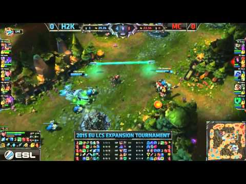 Highlights EU LCS Expansion tournament H2K vs Meloon Cats game 1 | H2K vs MC
