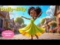 Daffy Down Dilly 3D Cartoon Nursery Rhyme For Kids Spring Song With Cute Girl