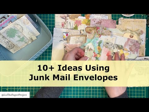 ♻️ 10+ IDEAS USING JUNK MAIL ENVELOPES ♻️ Reuse Repurpose #papercrafts #diy