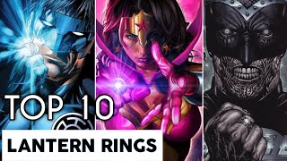 Top 10 Most Powerful Lantern Rings In DC Universe | 10 Lantern Corps Oaths | In Hindi