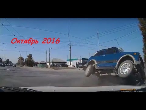 (18+) Подборка Аварий и ДТП в Новосибирске за Октябрь 2016 / Crash in Novosibirsk October 2016