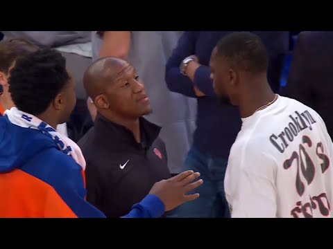 Julius Randle gets into heated altercation with a Knicks assistant coach 😳