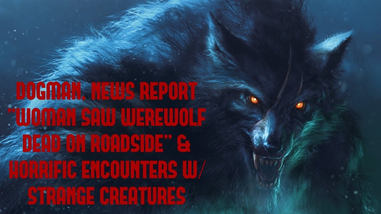 DOGMAN, NEWS REPORT "WOMAN SAW WEREWOLF DEAD ON ROADSIDE" & HORRIFIC ENCOUNTERS W/ STRANGE CREATURES