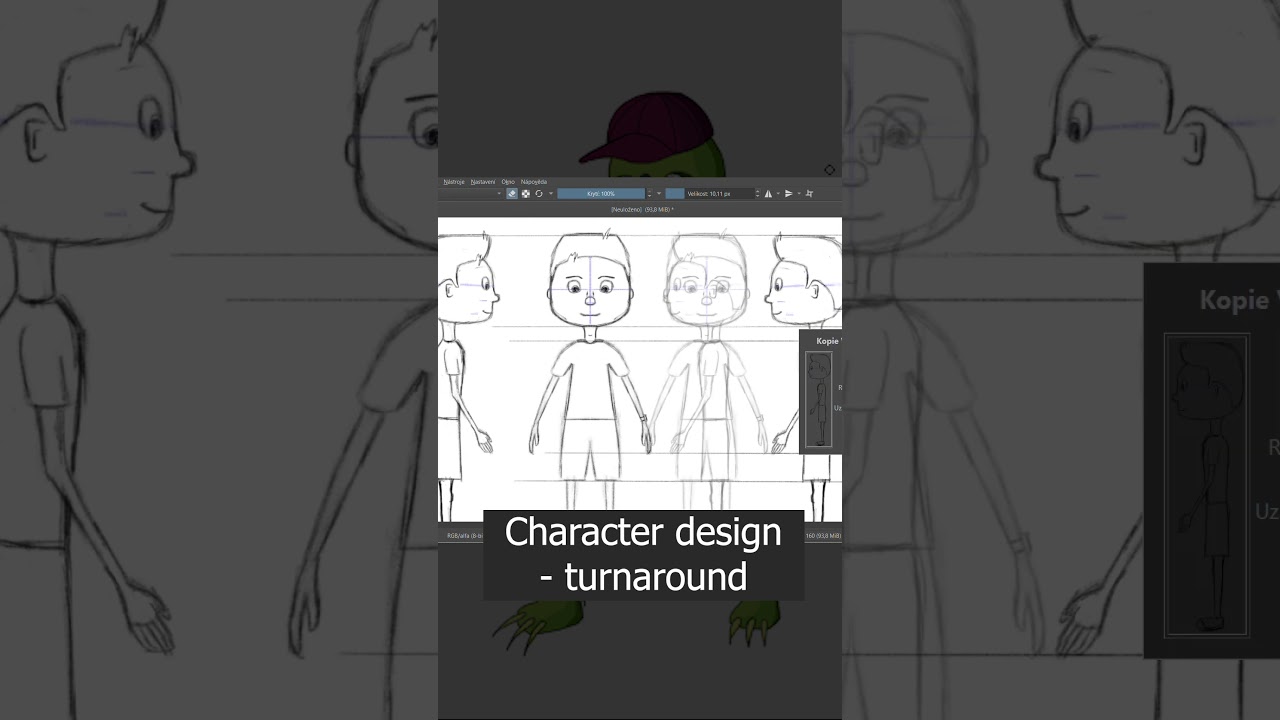 Character design timelapse #turnaround