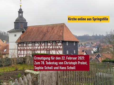 Die weiße Rose -Ermutigung für den 22. Februar 2021