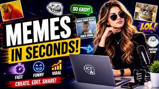 How to Make Memes Easily for Social Media | Free Meme Generator | ICT AI