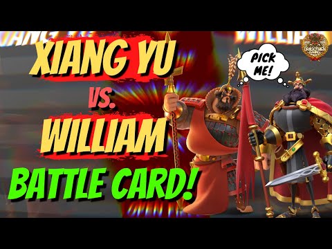 Xiang Yu vs. William I COMMANDER BATTLECARD | Which one should you choose? | Rise of Kingdoms
