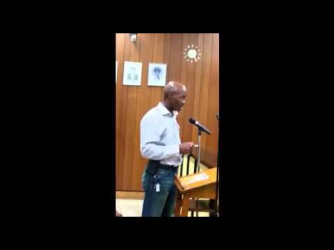 Anthony McIntyre at North Chicago city council mtg