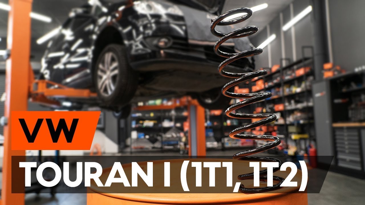 Como mudar molas de suspensão da parte traseira em VW Touran 1T1 1T2 - guia de substituição